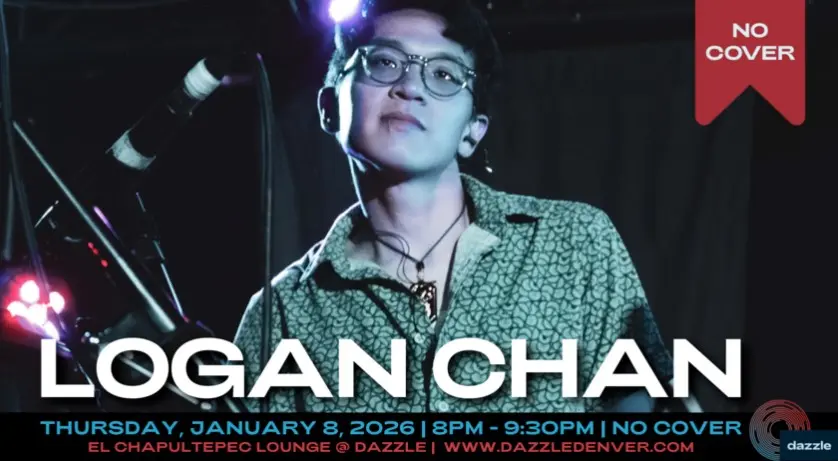 A poster for El Chapultepec Piano Lounge presents: Logan Chan event