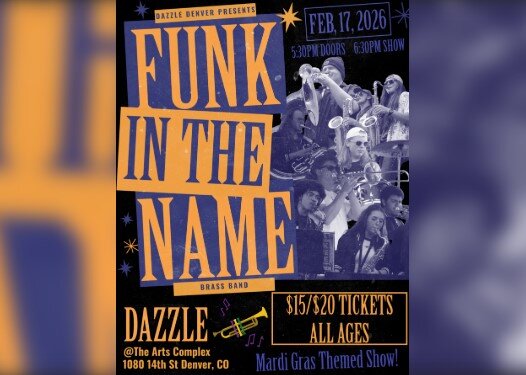 A poster for Mardi Gras Party with Funk In The Name event