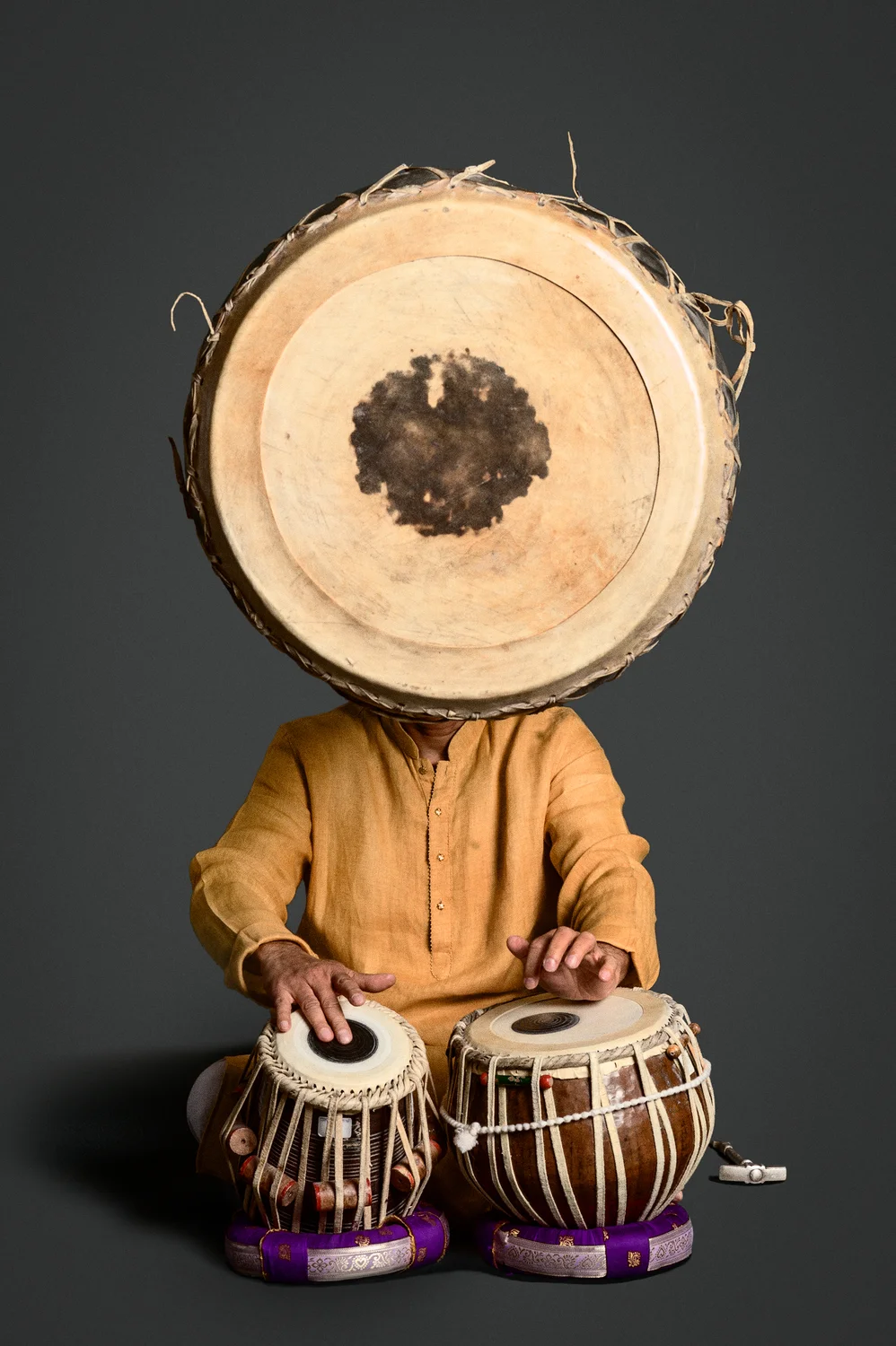 Zakir Hussein Instrumenthead. Photo courtesy of Michael Weintrob