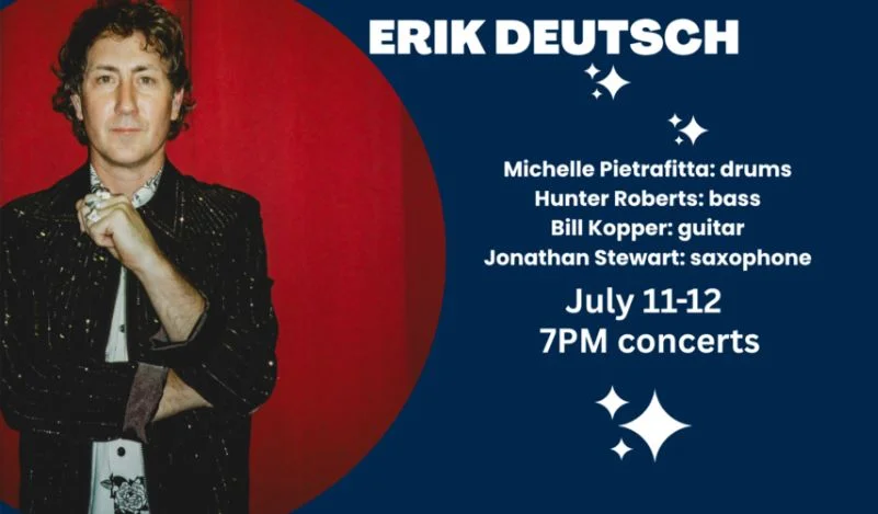 A poster for Erik Deutsch Quintet event