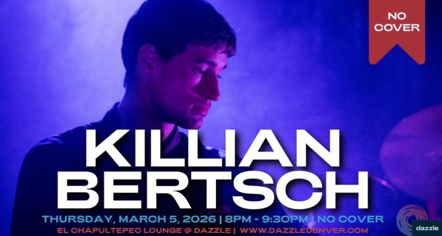 A poster for El Chapultepec Lounge presents: Killian Bertsch event
