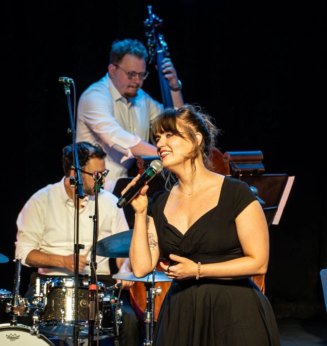 A poster for CJRO Jazz Salon Series at the Fox: Celebrate Music, Culture, & Community event