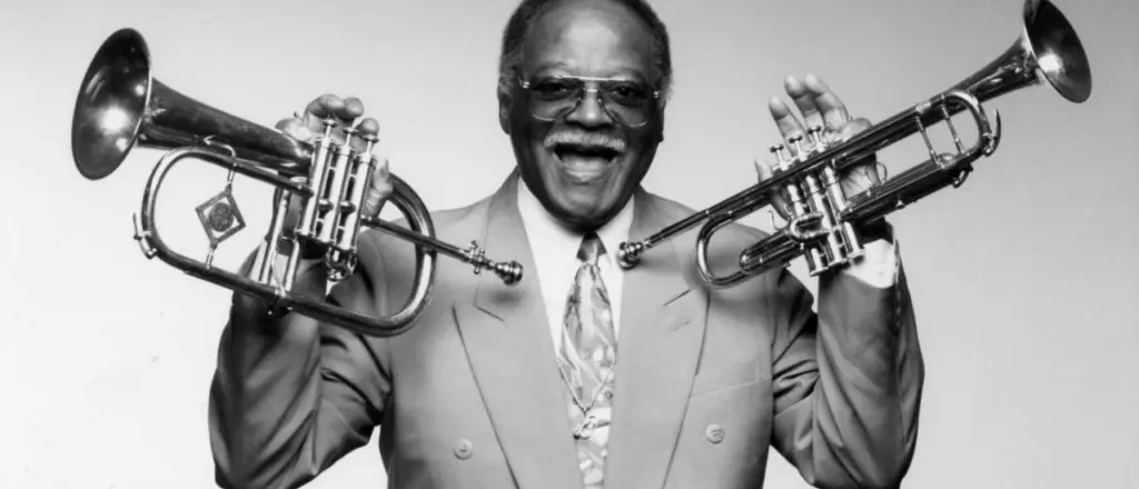 A poster for The Gabriel Mervine Quintet Honors Clark Terry event