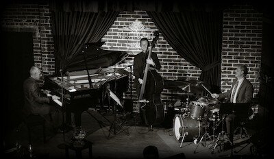 A poster for The Dana Landry Trio event