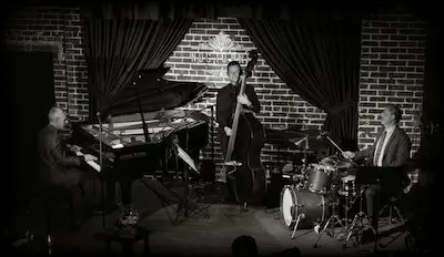 A poster for The Dana Landry Trio event