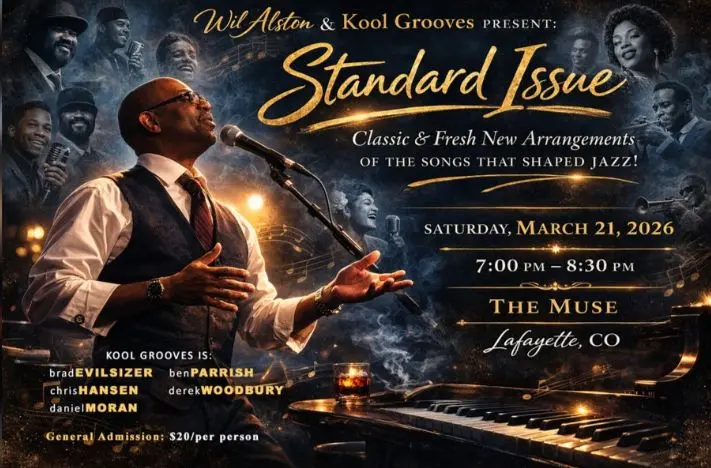 A poster for Wil Alston & Kool Grooves event