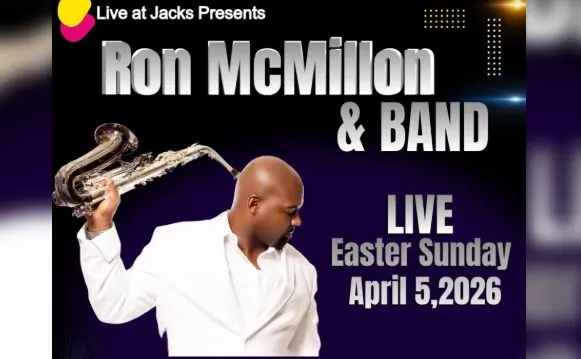 A poster for Live at Jack's presents: Ron McMillon Band event