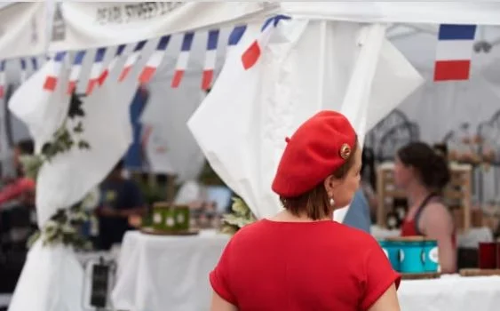 A poster for Bastille Day 2025 French Fest event