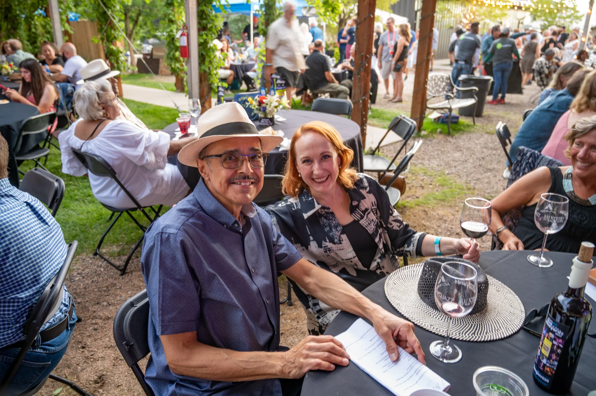 Carlos Lando and Amanda Mountain at Live at the Vineyards event
