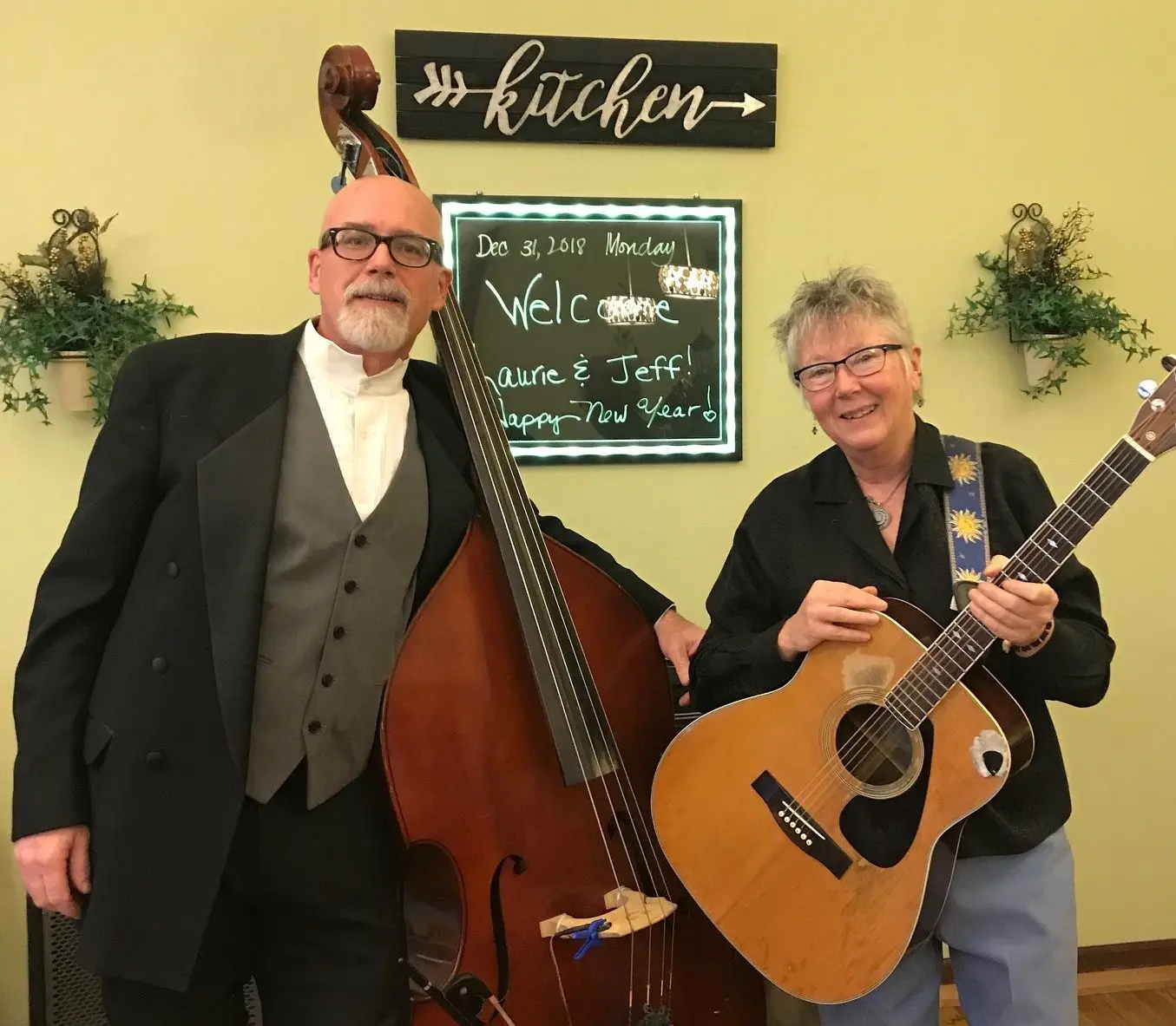 A poster for Laurie D Jazz Duo event