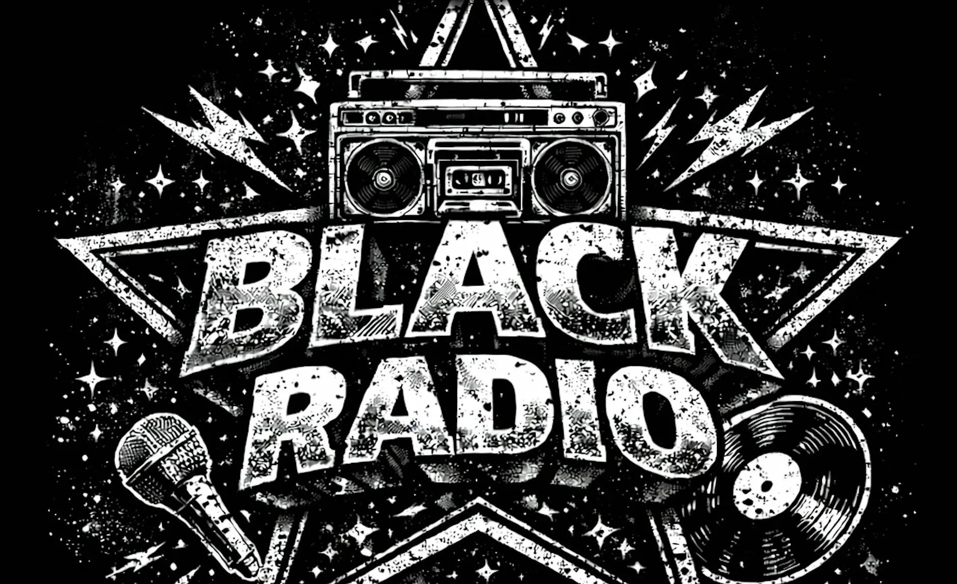 A poster for Black Radio - DJ Machadelliv x Destiny Shynelle event