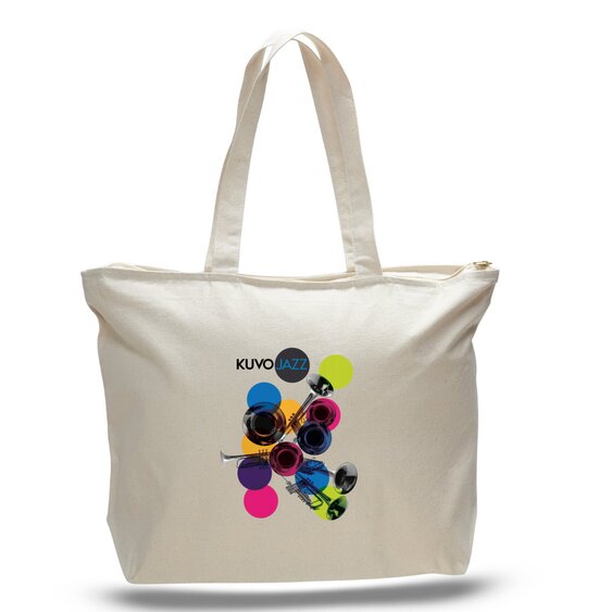 KUVO winter pledge tote