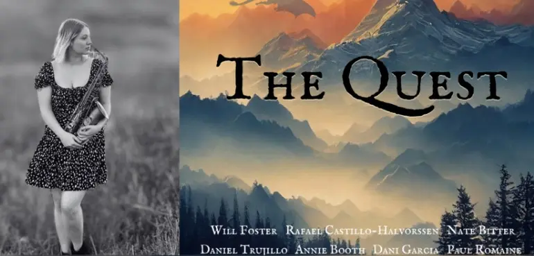 A poster for Alex Loran: 'The Quest' Album Release  event