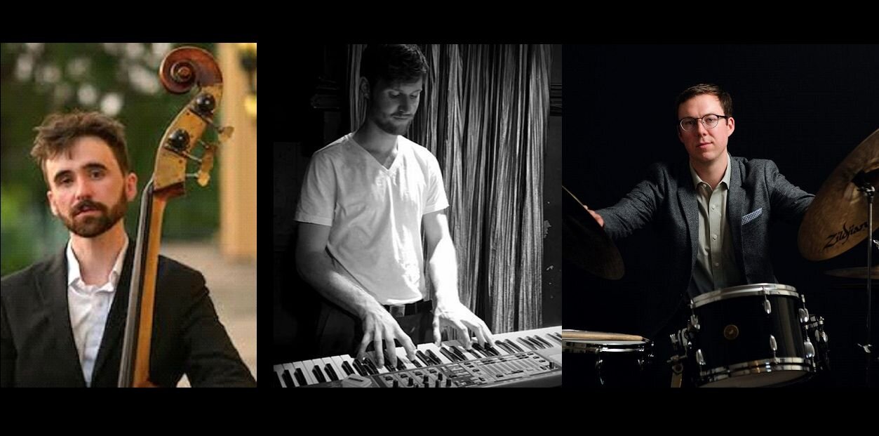 A poster for Haugbro/ Dunlevie/ Wiens Trio event