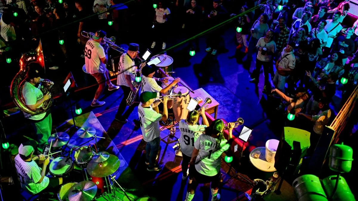 A poster for City Park Jazz: Brass Band Extravaganza ft. Bourbon Brass Band & Badda Boom Brass Band event