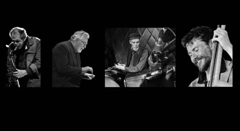 A poster for Jazz at 404: Harry Drabkin & Friends event