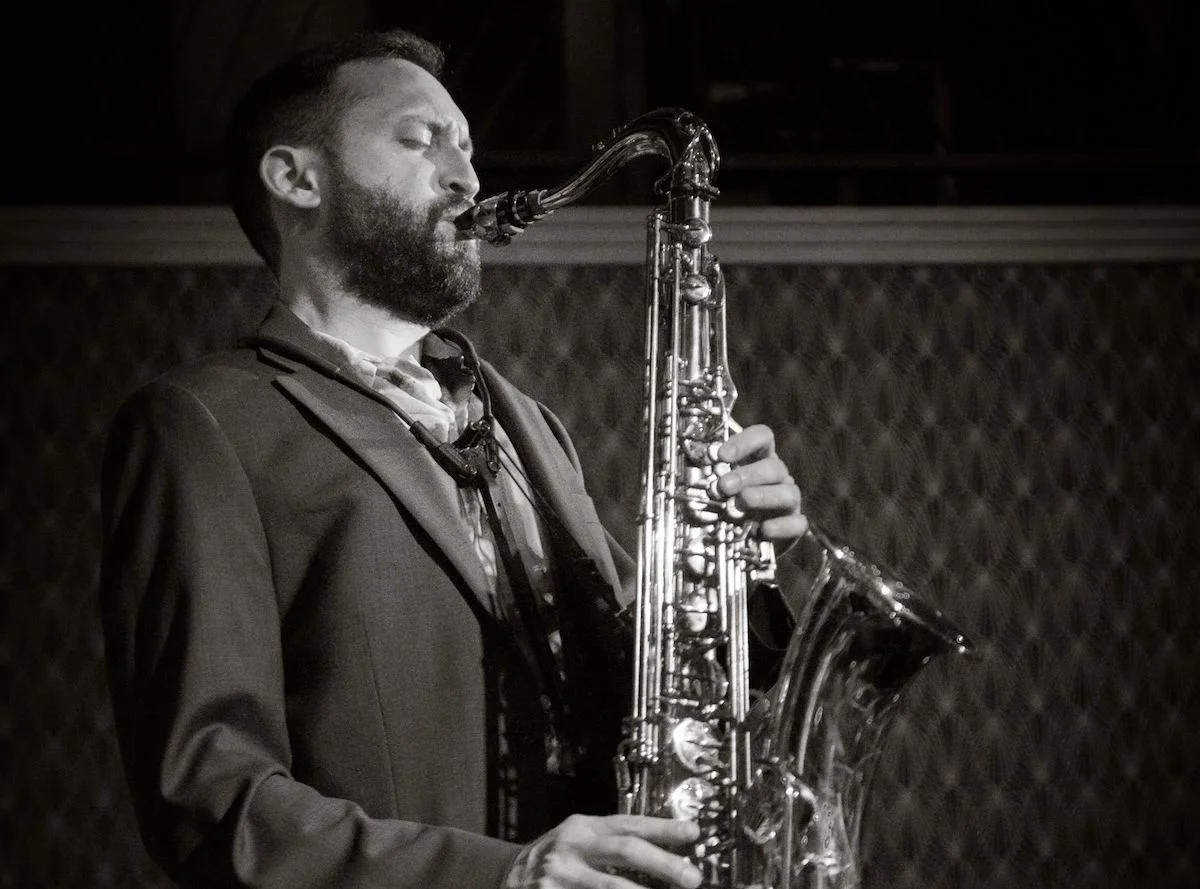 A poster for The Adam Gang Quintet - Original Works event