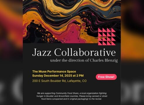 A poster for Jazz Collaborative under the direction of Charles Blenzig event