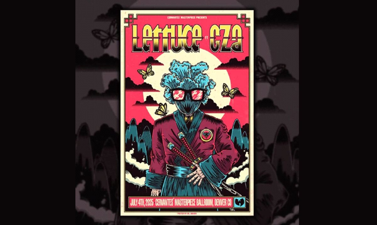 A poster for Lettuce ft. GZA with Special Guests event