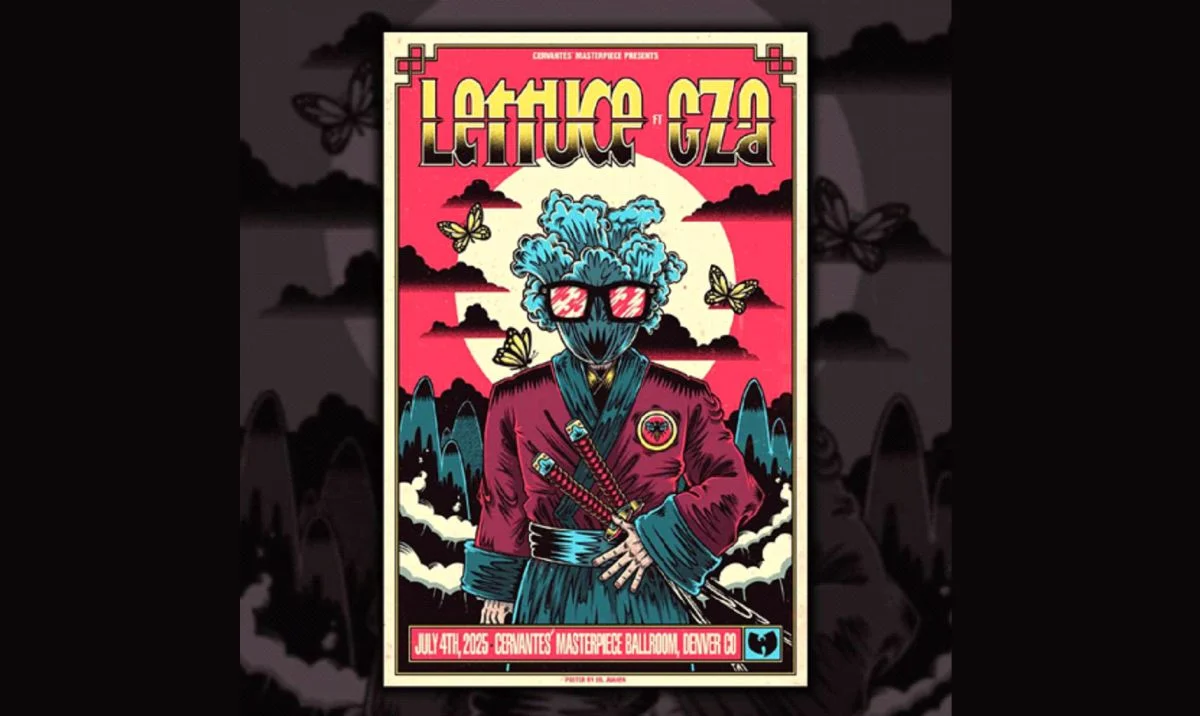 A poster for Lettuce ft. GZA with Special Guests event