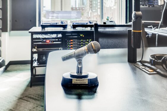 Microphone in studio