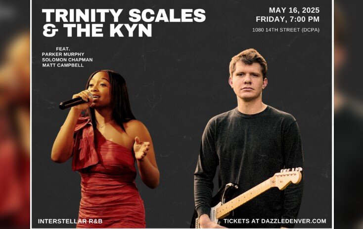 A poster for Trinity Scales & The KYN  event
