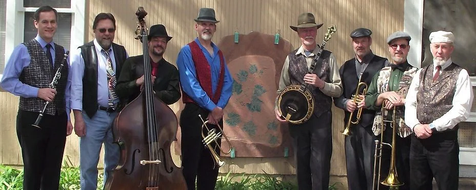 A poster for The Poudre River Irregulars Jazz Band  event