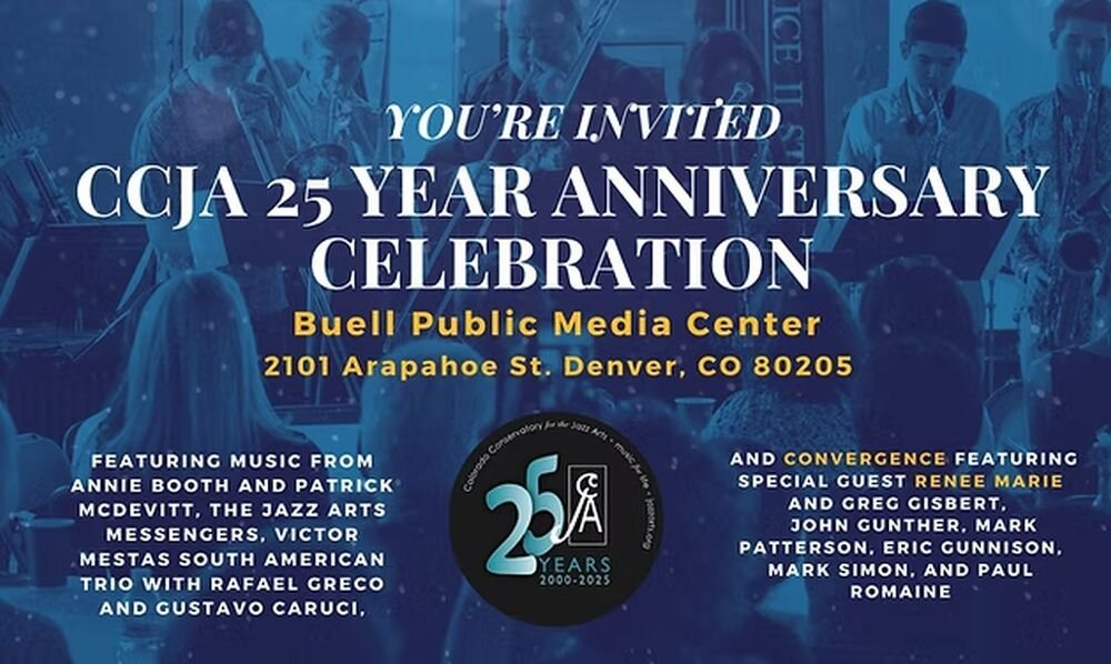 A poster for CCJA for our 25th Anniversary Celebration!  event