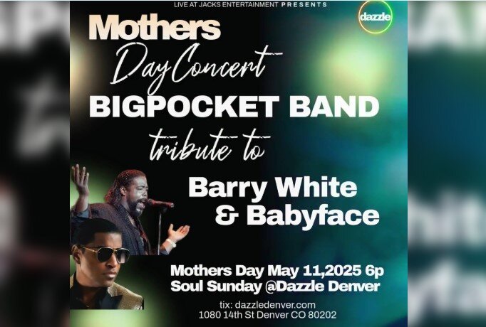 A poster for BigPocket Tribute to Babyface and Barry White  event
