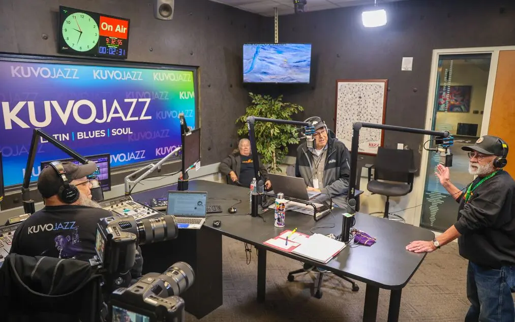 Steve Chavis, Veronica Benevidez, Carlos Lando, and Pocho Joe