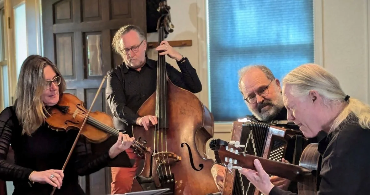 A poster for JAZZ SUPPER CLUB SERIES | Amelie Quartet - Nuevo Tango meets Parisian Jazz event