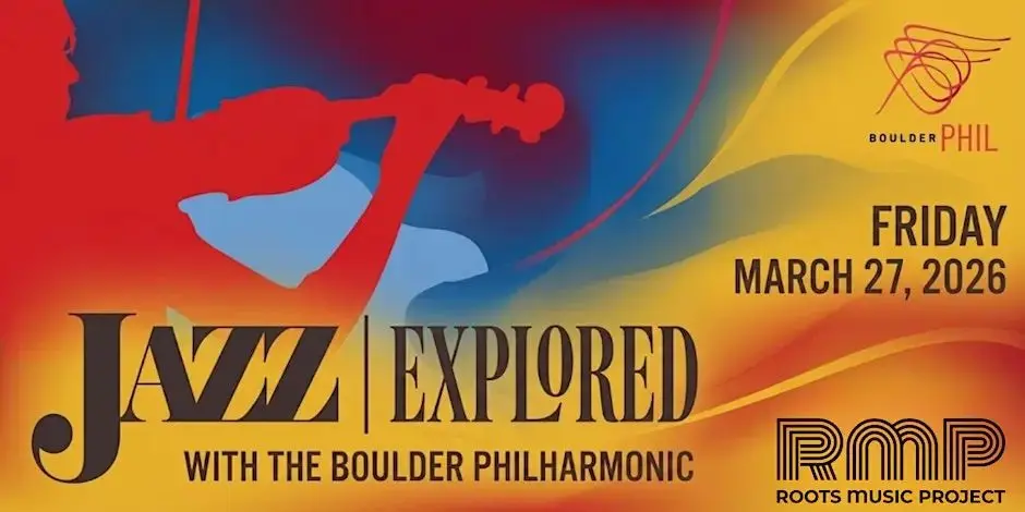 A poster for Boulder Philharmonic - JAZZ | Explored event