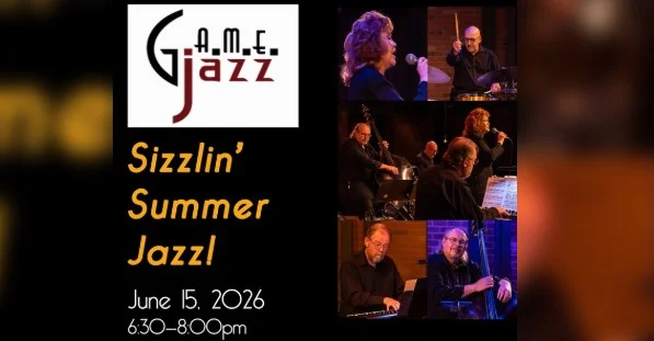 A poster for G.A.M.E Jazz event