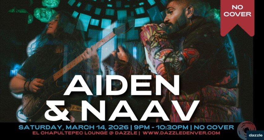 A poster for El Chapultepec Lounge presents: Aiden & NAAV event