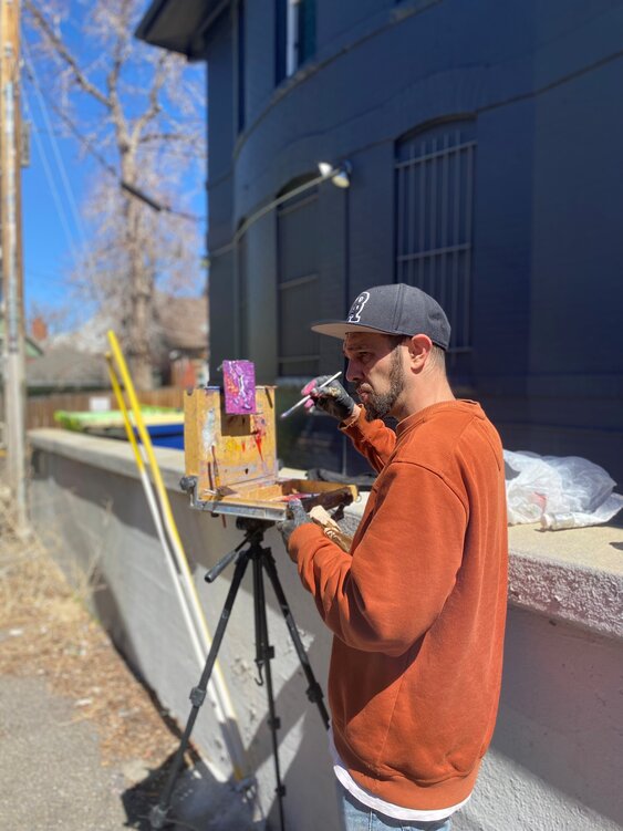 Beat Box mural artist Delton Demarest
