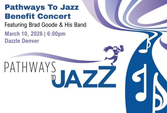 A poster for Pathways to Jazz Benefit Concert event