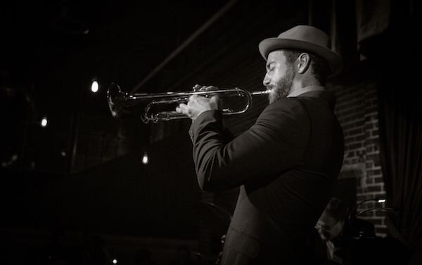 A poster for The Gabriel Mervine Quintet feat. Daryl Gott event