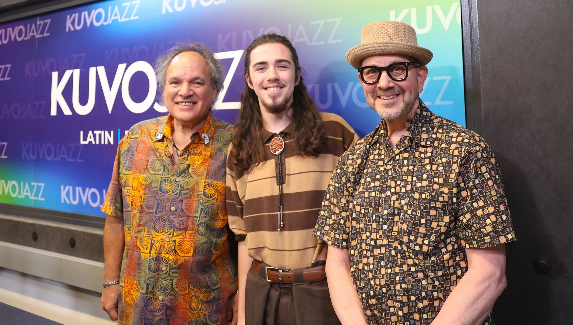 Arturo Gómez, Daniel Trujillo, and Cameron Martin of Gift of Jazz