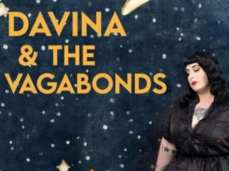 A poster for Davina & The Vagabonds: Holiday Concert event