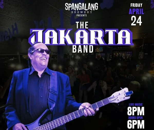 A poster for Rhythm, Blues & BBQ Featuring The Jakarta Band event