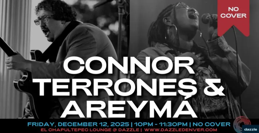 A poster for El Chapultepec Piano Lounge presents: Connor Terrones & Areymá event