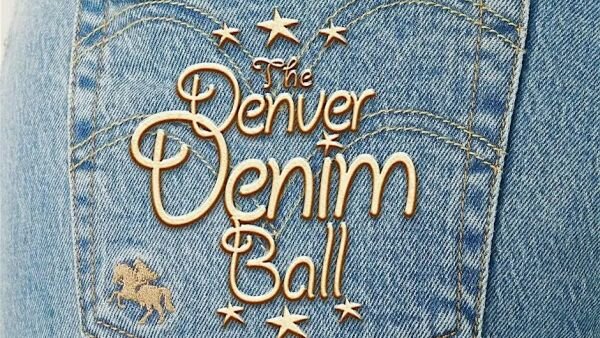 A poster for The Denver Denim Ball event