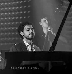 A poster for David Mesquitic Quintet event