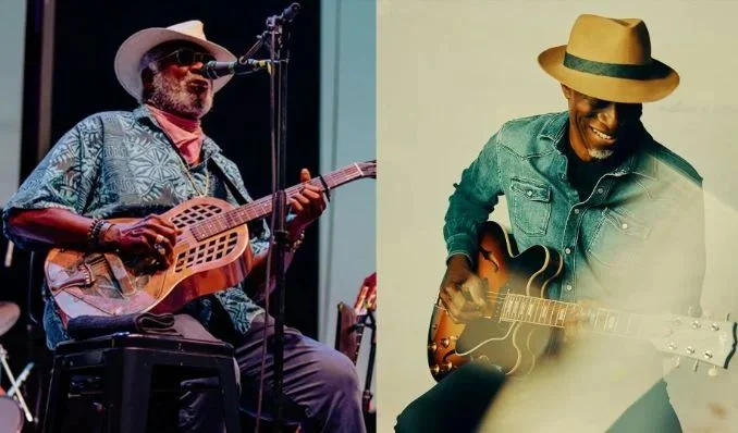 A poster for TajMo: Taj Mahal + Keb' Mo' event