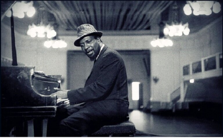 A poster for The Braxton Kahn Trio: the Darker Side of Monk event