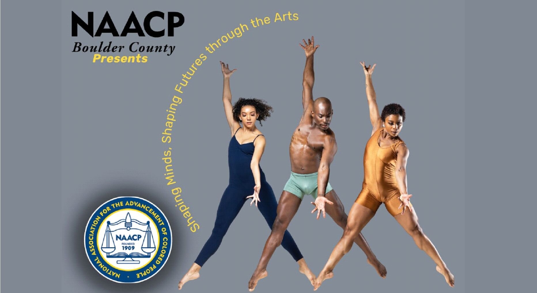 A poster for NAACP FREEDOM FUND: Cleo Parker Robinson Dance Ensemble event