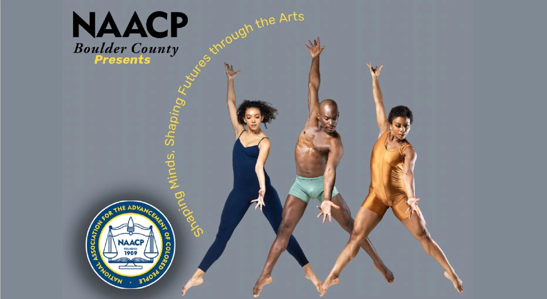 A poster for NAACP FREEDOM FUND: Cleo Parker Robinson Dance Ensemble event
