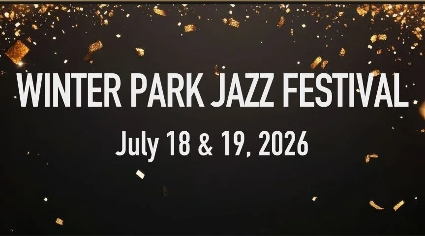 A poster for 43rd Annual Winter Park Jazz Festival event
