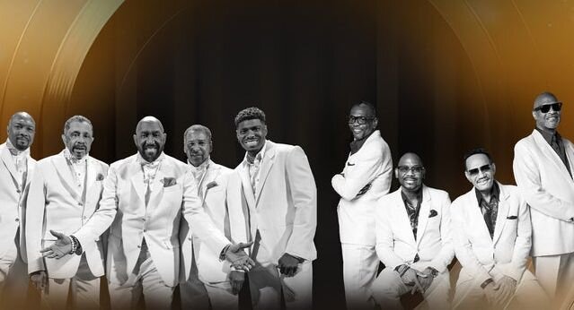 A poster for The Temptations & The Four Tops event