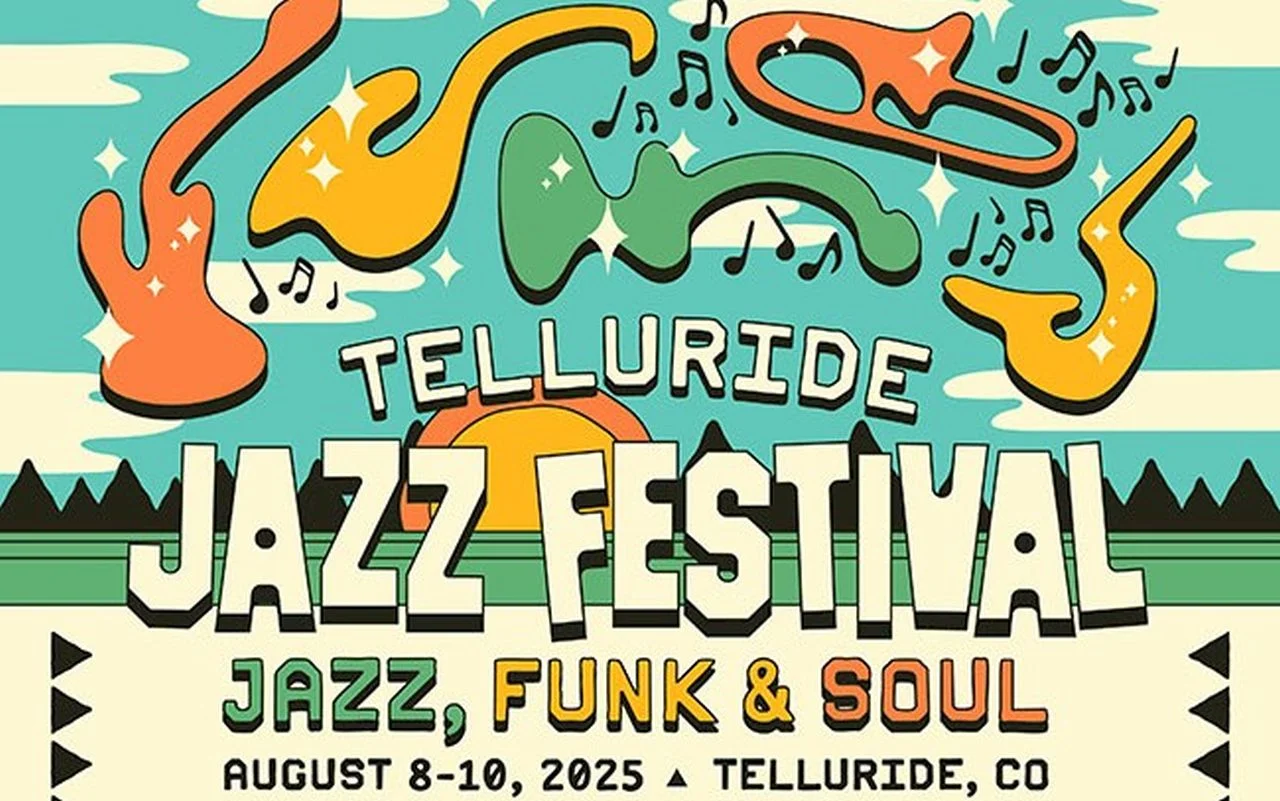 A poster for Telluride Jazz Festival 2025 event